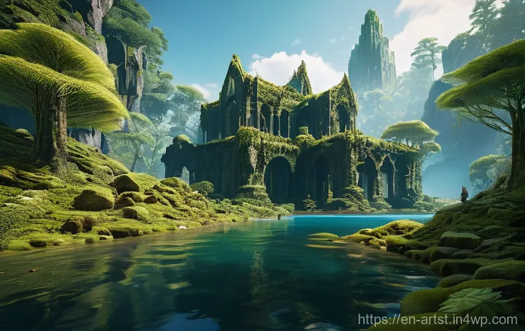 AI 아트와 게임 디자인의 관계 - **Prompt:** A breathtaking, expansive open-world environment, meticulously crafted with AI-enhanced ...