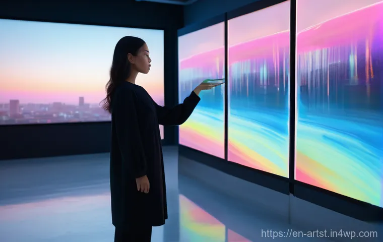 인공지능 아트의 예술적 실험 사례 - **Prompt 1: The AI-Human Art Synthesis Studio**
    "A hyperrealistic digital painting of a brightly...